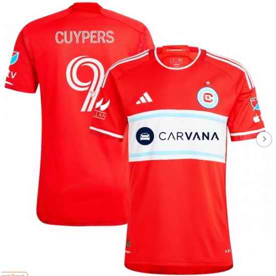 Men's Chicago Fire Hugo Cuypers adidas Red 2024 Return To Red Authentic Player Jersey